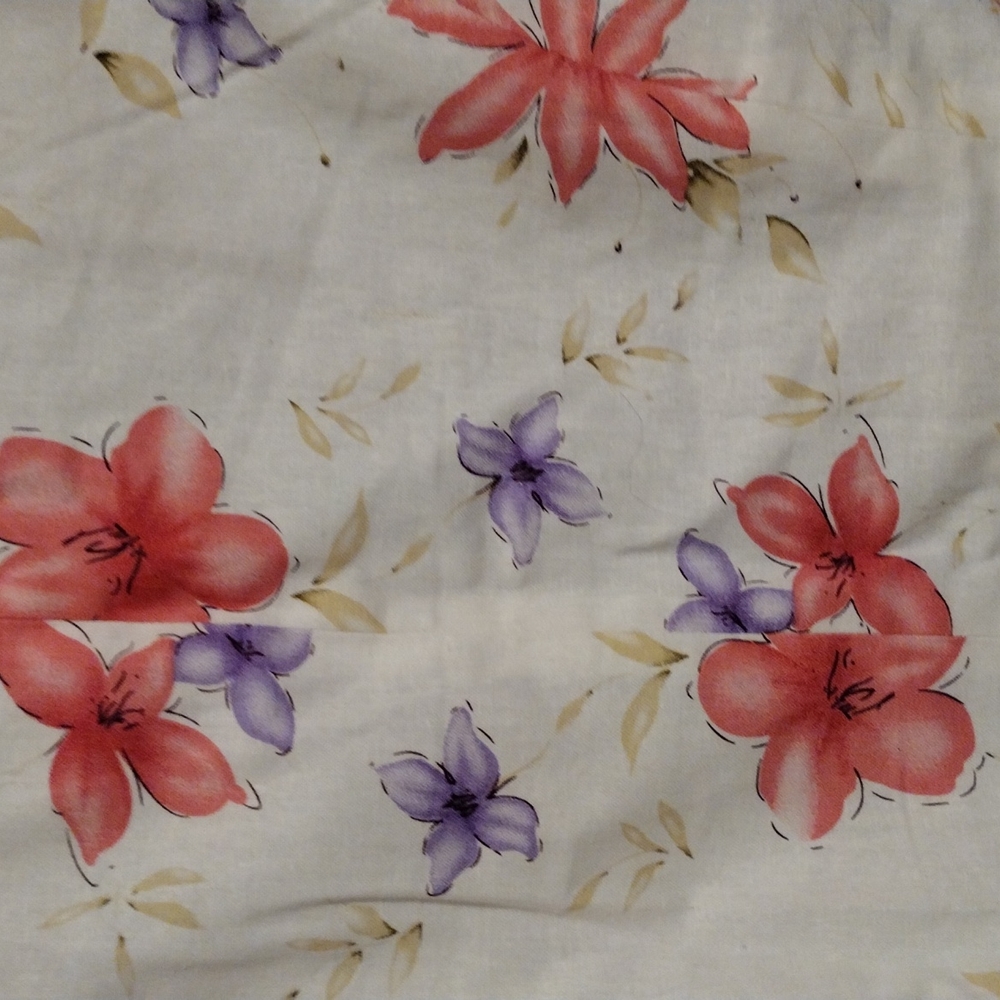 Chadwick's Linen cotton blend floral button blazer - Picture 7 of 8
